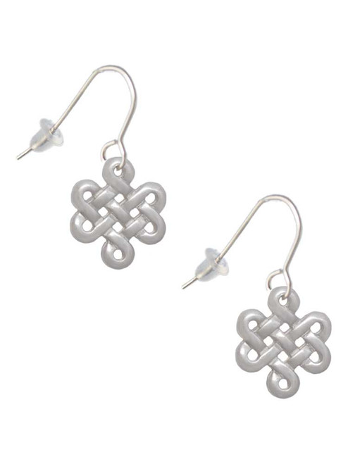 Medium Open Infinity Knot French Earrings