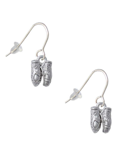 Small Ballet Slippers French Earrings