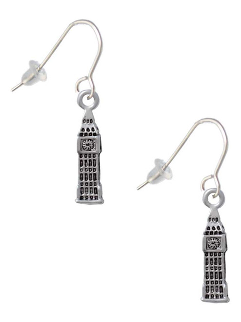 London's Big Ben Clock Tower French Earrings