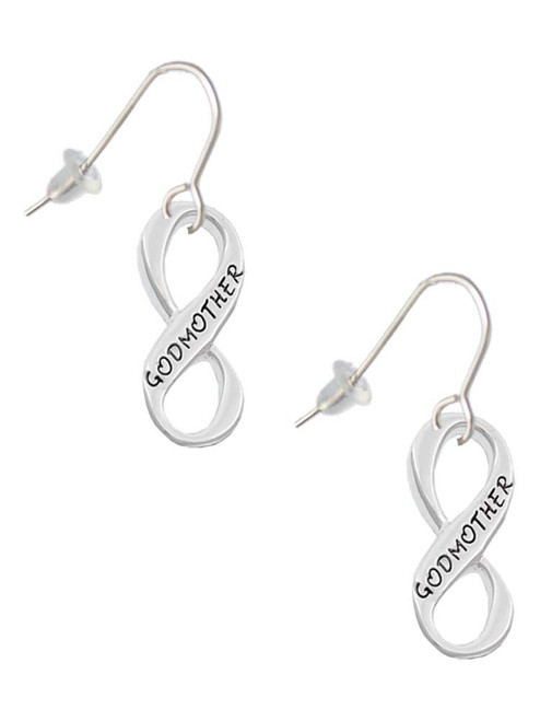 Godmother Infinity Sign French Earrings
