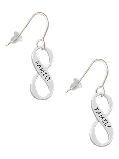 Family Infinity Sign French Earrings