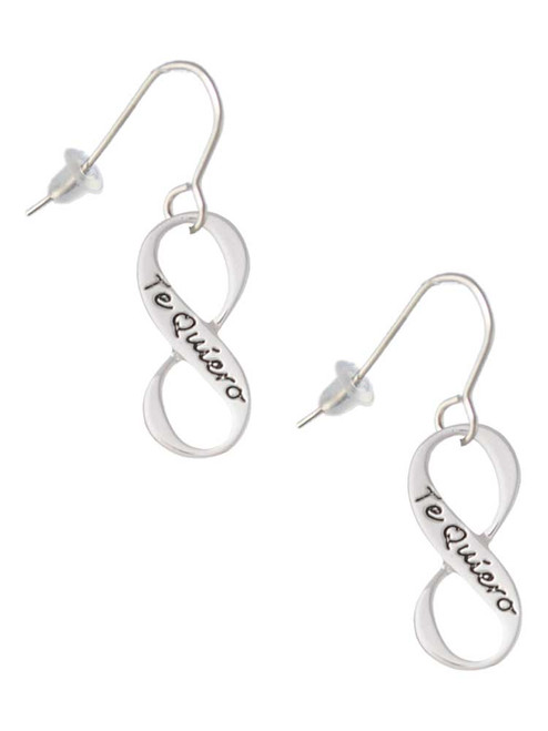 Te Quiero Infinity Sign French Earrings