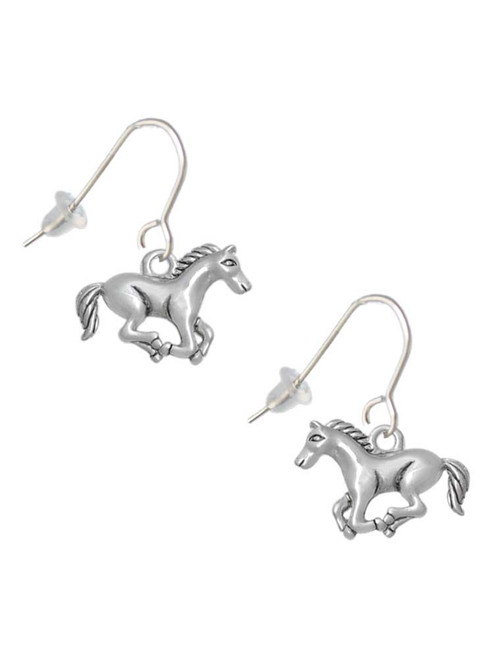 Running Horse - 2 Sided French Earrings