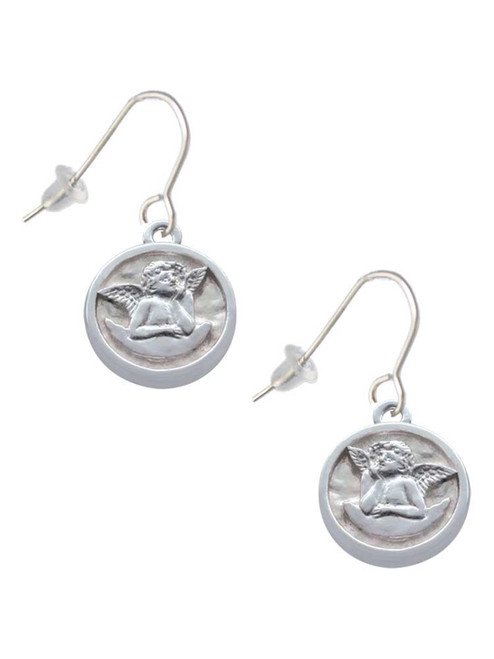 Raphael Angel - Round Seal French Earrings