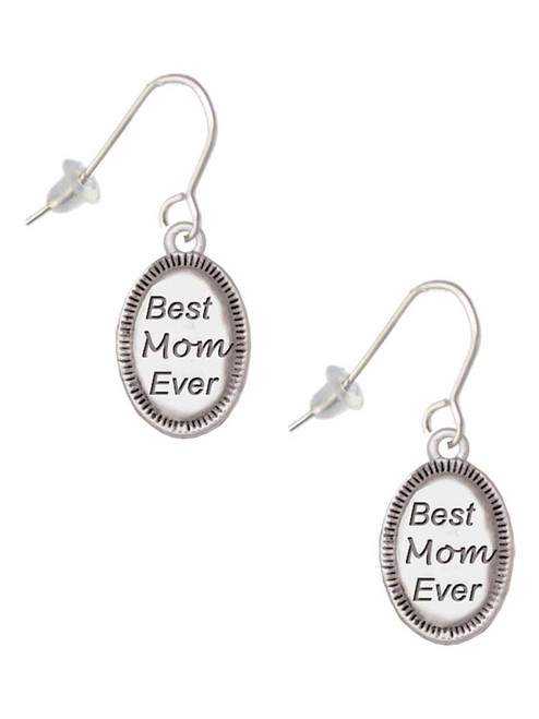 Best Mom Ever Oval French Earrings