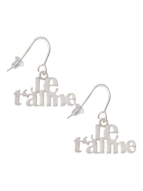 Large Je T'aime French Earrings