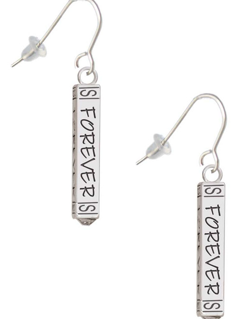 Forever Bar French Earrings