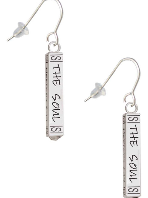 Hope Anchors the Soul Bar French Earrings
