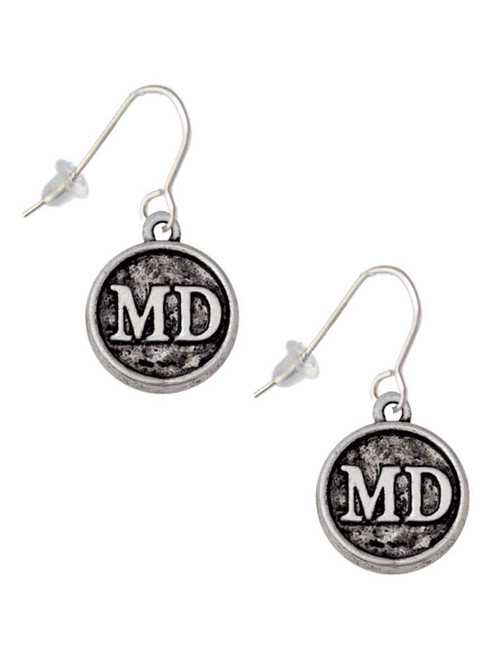 Doctor Caduceus Seal - MD French Earrings