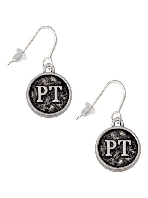 Physical Therapist Caduceus Seal - PT French Earrings