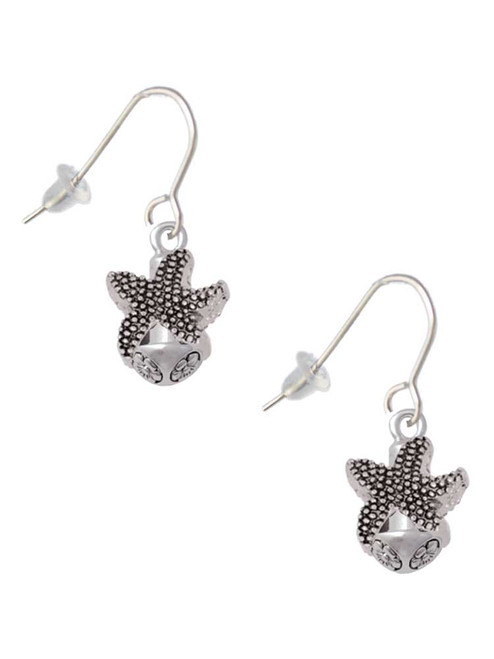 Starfish Spinner French Earrings