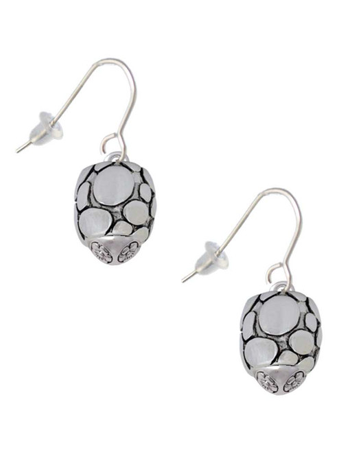 Flat Pebbles Spinner French Earrings