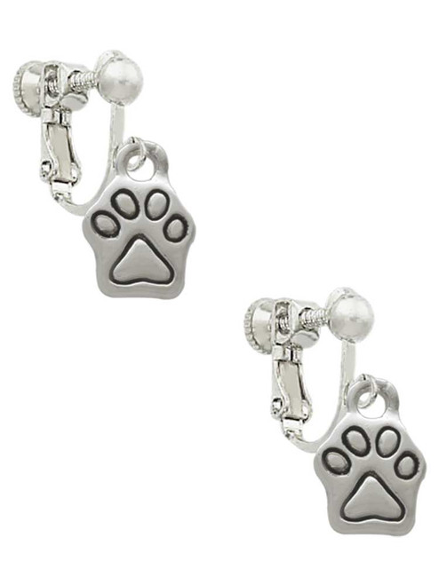 Mini Paw Clip On Earrings