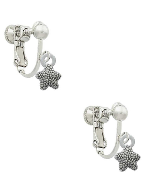 Mini Starfish Two Sided Clip On Earrings