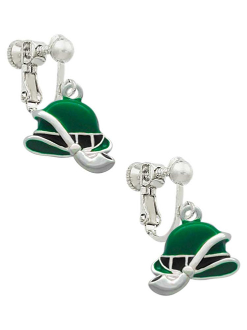 Derby Hat with Pipe Clip On Earrings