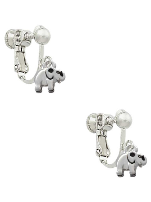 Mini Elephant Clip On Earrings