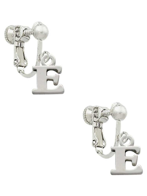 Small Greek Letter - Epsilon - Clip On Earrings