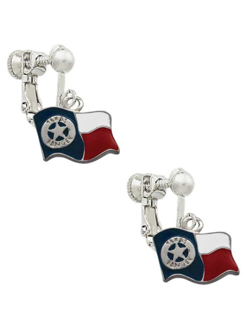 Texas Flag - Ranger Clip On Earrings