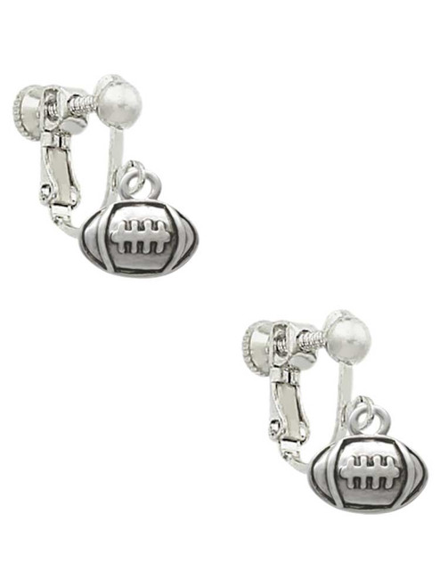 Mini Football Clip On Earrings