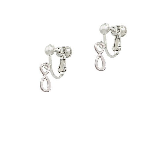 Small Elegant Infinity Sign Clip On Earrings