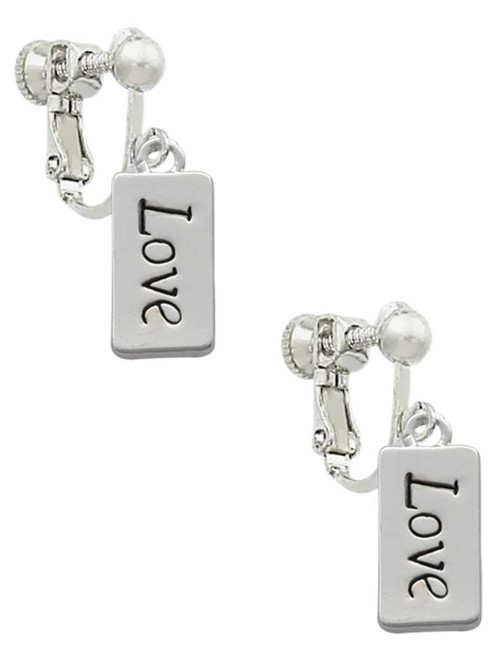 Love Clip On Earrings