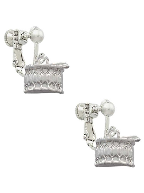 Drum Clip On Earrings