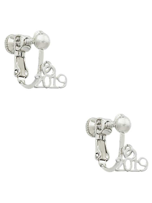 Mini Year 2019 Clip On Earrings