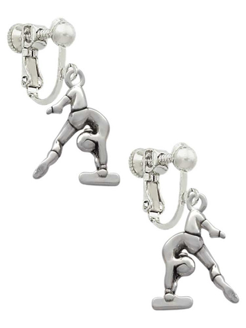 Gymnast Balance Beam Clip On Earrings
