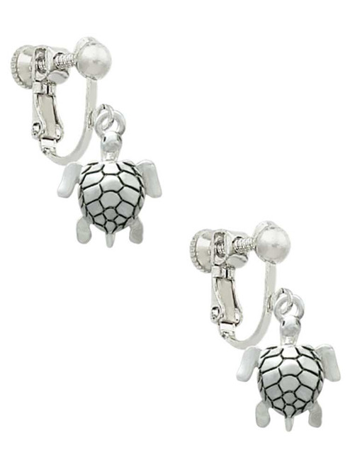 Sea Turtle Clip On Earrings