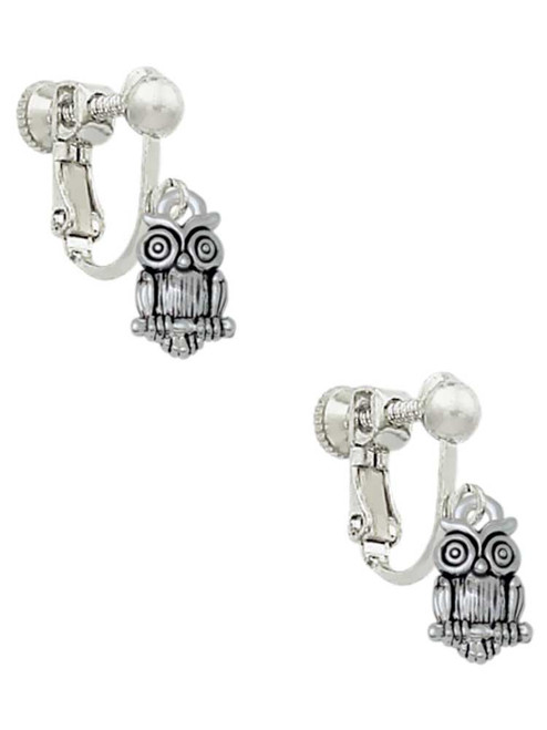 Mini Owl Clip On Earrings