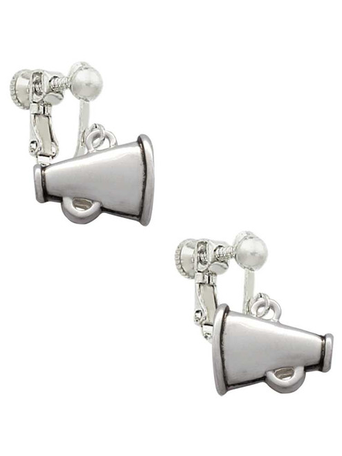 Small Megaphone Clip On Earrings