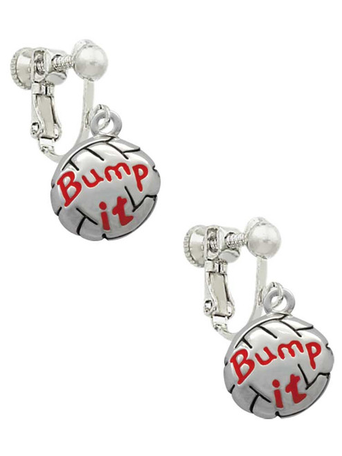 Volleyball - ''Bump It'' Clip On Earrings