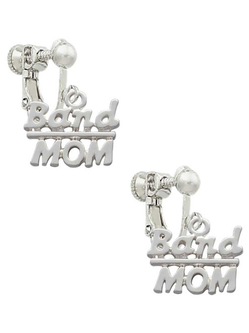 Band Mom Clip On Earrings