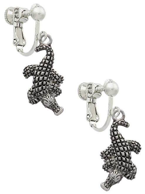 Alligator Clip On Earrings