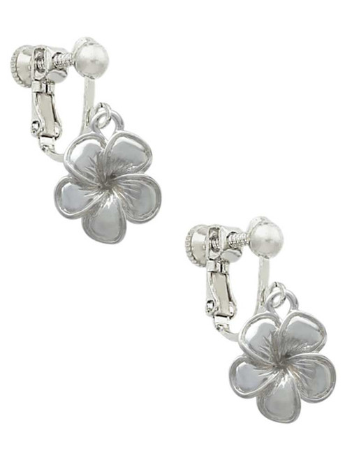 Flower Clip On Earrings