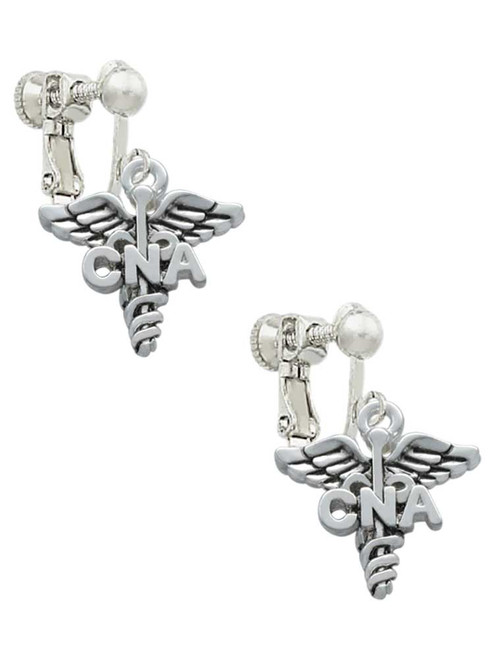 Caduceus - CNA Clip On Earrings