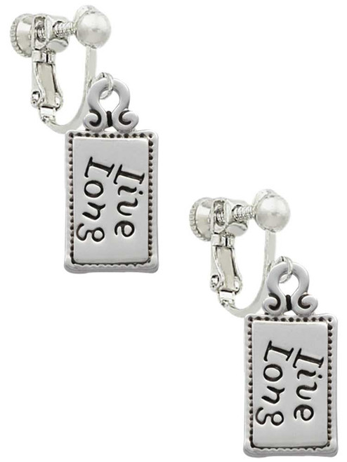 Live Long Clip On Earrings