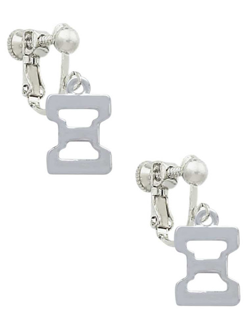Large Greek Letter - Xi - Clip On Earrings