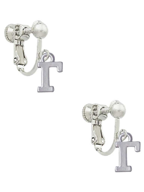 Small Greek Letter - Gamma - Clip On Earrings