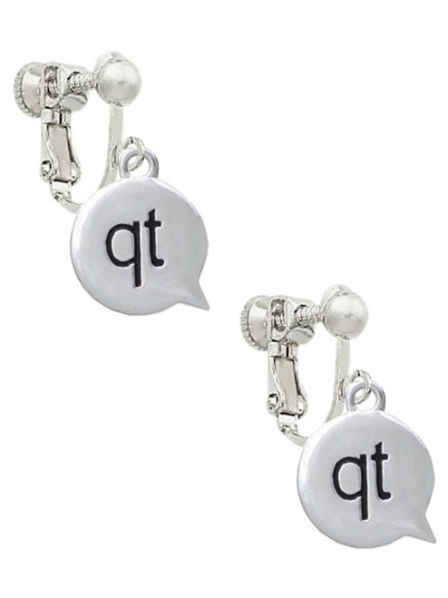 Text Chat - qt - Cutie - Clip On Earrings