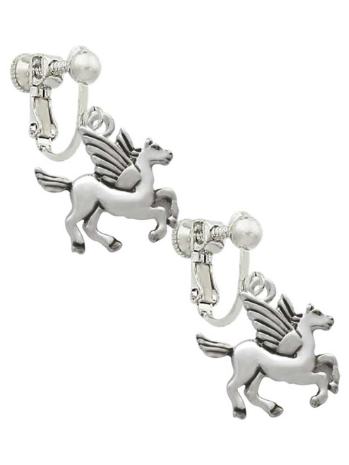 Medium Pegasus Clip On Earrings