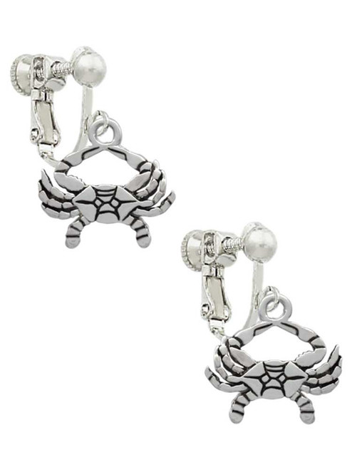 Crab Clip On Earrings