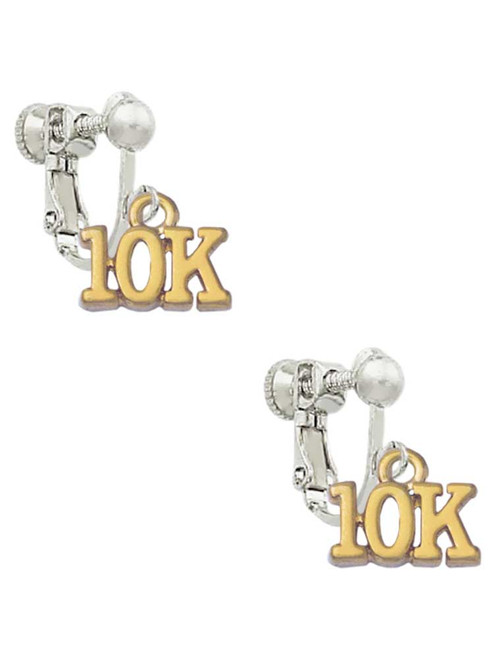 Gold Tone 10K Clip On Earrings