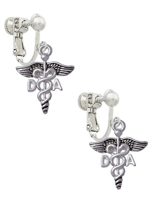Caduceus - DA Clip On Earrings