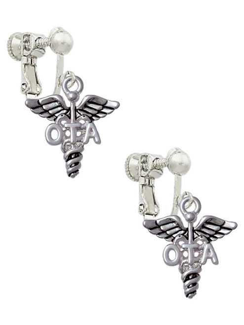 Caduceus - OTA Clip On Earrings
