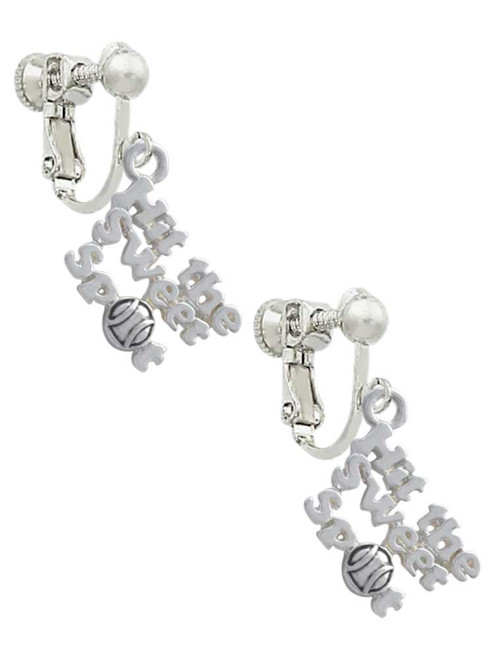 Hit the Sweet Spot with Softball Clip On Earrings