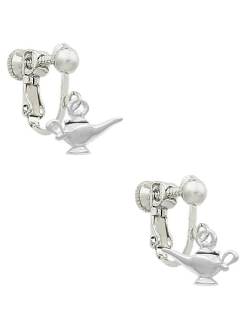 Aladdin's Lamp Clip On Earrings