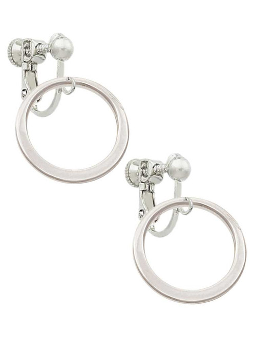 Large Karma Ring Clip On Earrings