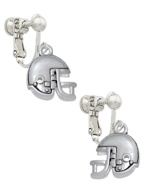 Football Helmet - 2 Sided Clip On Earrings