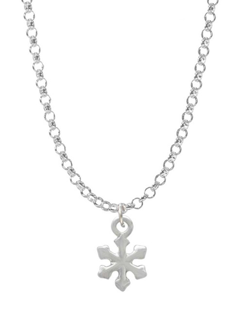 Mini Snowflake Charm Necklace